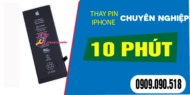 Hình 2: Thay Pin chuyên nghiệp chỉ 10 phút tại Hanoimobile